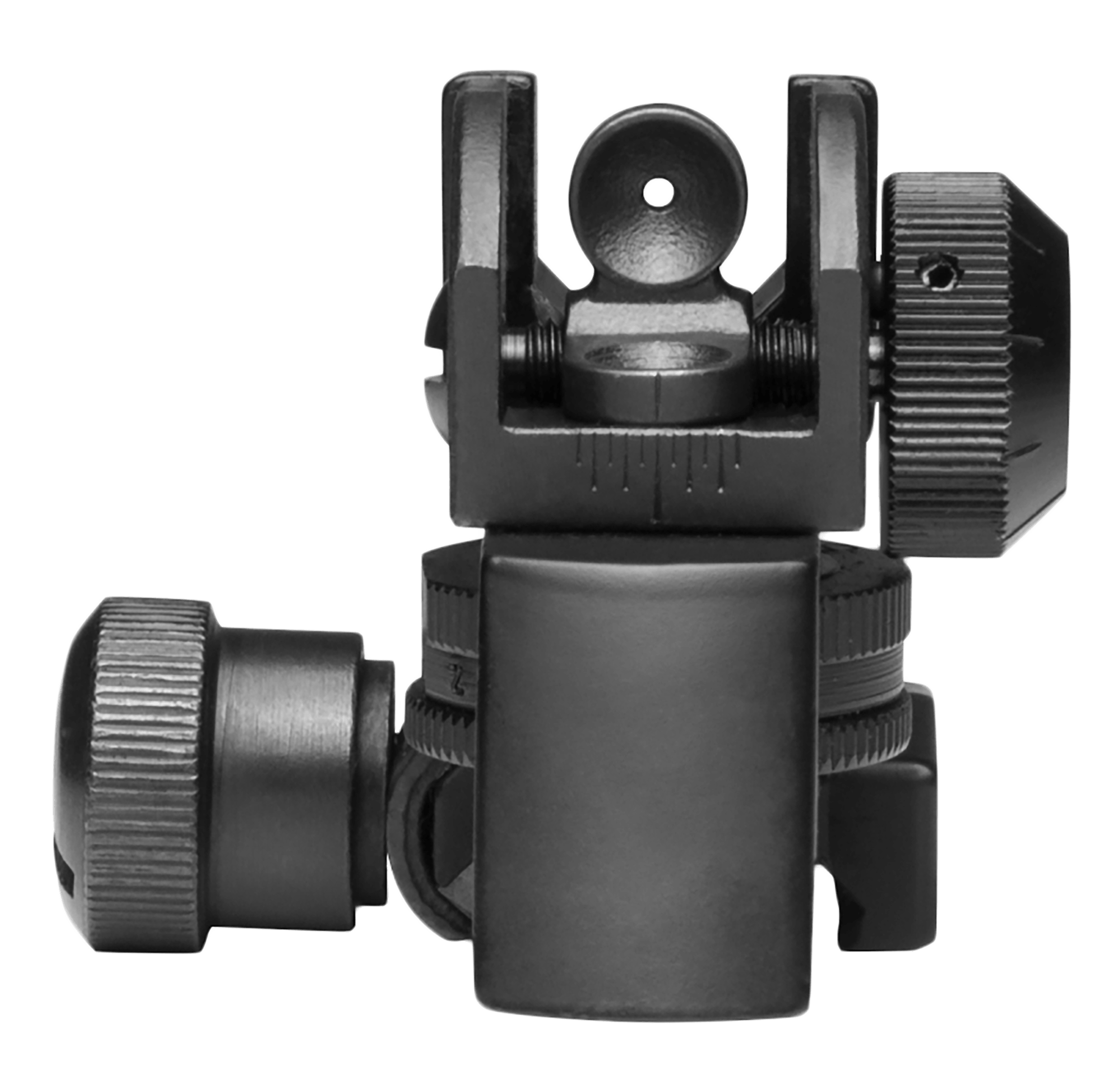 NcStar MARDRS AR15 Rear A2 Backup Iron Sight Black Dual Aperture for AR-15