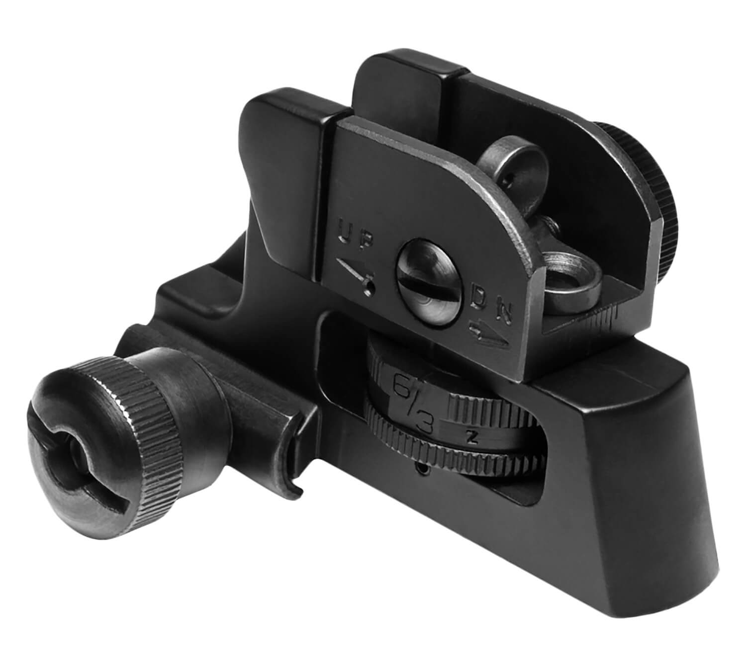 NcStar MARDRS AR15 Rear A2 Backup Iron Sight Black Dual Aperture for AR-15 - Image 2