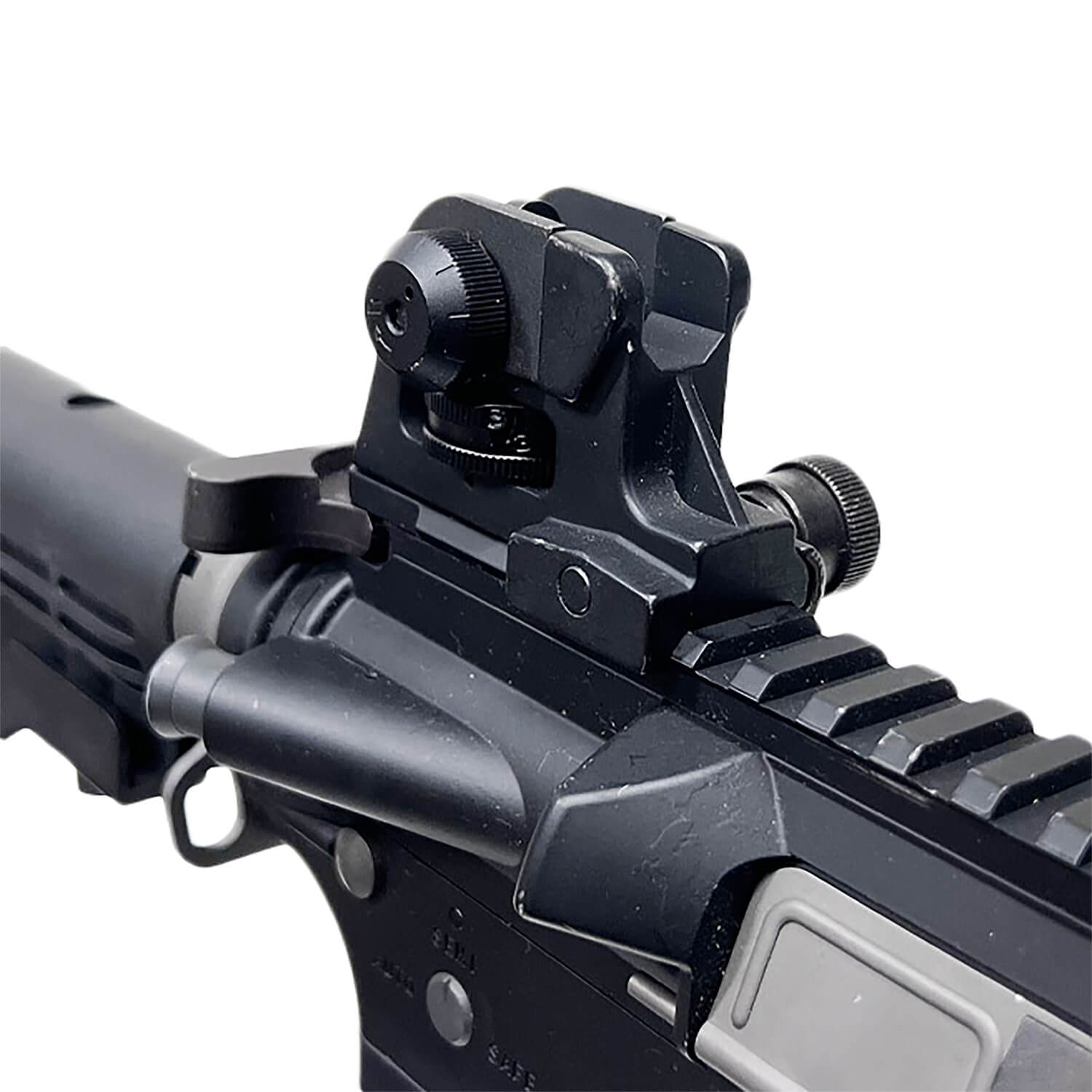 NcStar MARDRS AR15 Rear A2 Backup Iron Sight Black Dual Aperture for AR-15 - Image 3