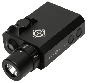 Sightmark SM25012 LoPro Mini Combo Flashlight and Green Laser Sight  Matte Black 300 Lumens White LED