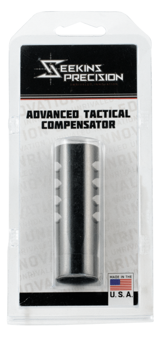 Seekins Precision 0011510039 ATC Muzzle Brake Black Melonite 416R Stainless Steel with 5/8"-24 tpi Threads for 7.62x51mm NATO AR-10
