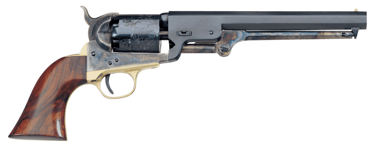 Taylors and Company 550779 1851 Navy Break Open 36 Cal Striker Fire 7.50" 6rd Blued Frame Blued Barrel & Cylinder Walnut Grip