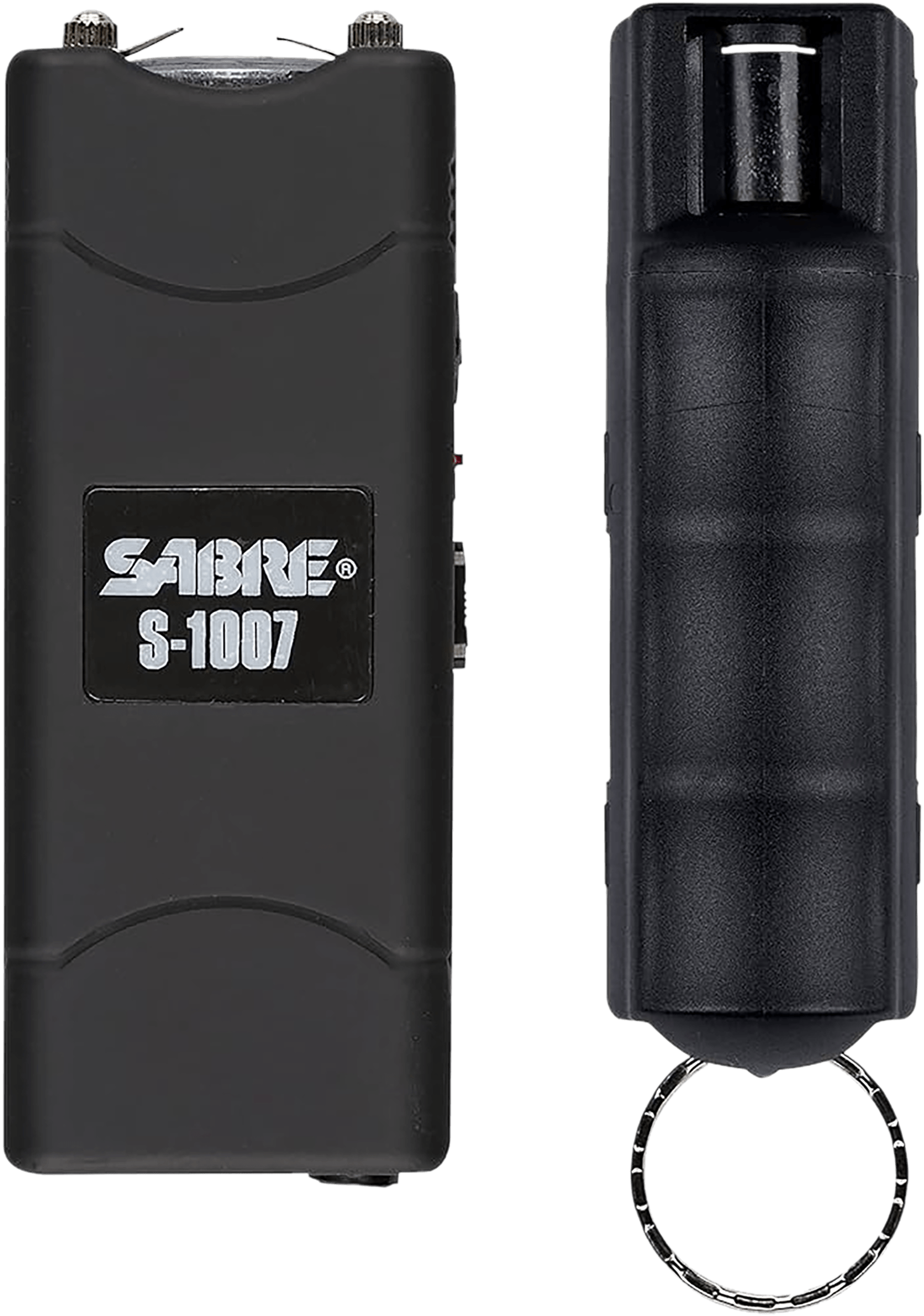 Sabre S7BHCBK Multi-Range Protection Pack Black Plastic 1.6 uC Pain Rating Includes Pepper Spray/Stun Gun w/Flashlight