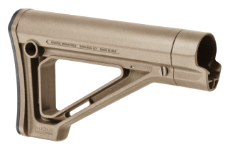 Magpul MAG480FDE MOE Carbine Stock Fixed Flat Dark Earth Synthetic for AR-15 M16 M4 with Mil-Spec Tubes (Tube Not Included)