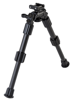 Caldwell 1081952 Accumax Premium Pic Rail Bipod 6-9" Black Carbon Fiber