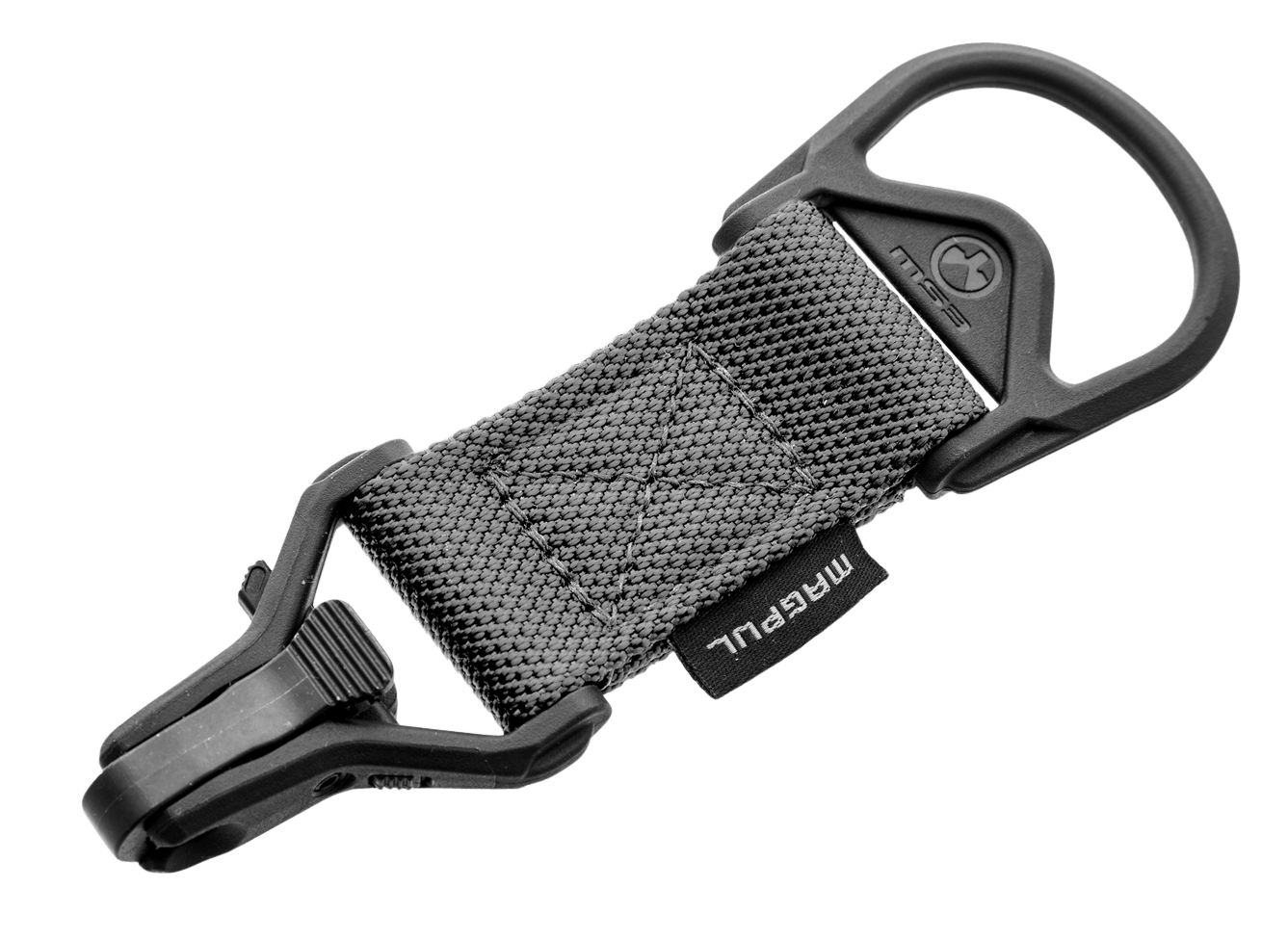 Magpul MAG516GRY MS1/MS3 Sling Adapter made of Steel with Stealth Gray Melonite Finish Polymer Hardware Nylon 1.25" Webbing & Two to One-Point Design for AR-15 M4 & M16