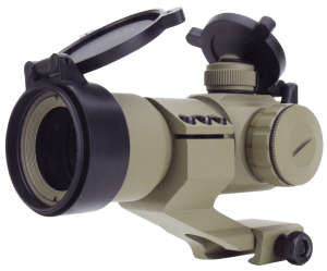 TacFire RD004T RD004-T Red Dots Tan 1x30mm 2 MOA Red/Green Dual Illuminated Dot Reticle