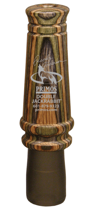 Primos 366 Randy Anderson Double Jackrabbit Open Call Double Reed Rabbit Sounds Attracts Predators Multi Color Laminated Wood