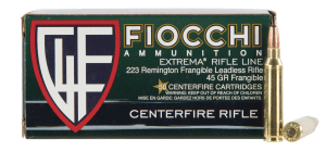 Fiocchi 223FRANG Extrema 223Rem 45gr Lead Free Frangible 50rd Box