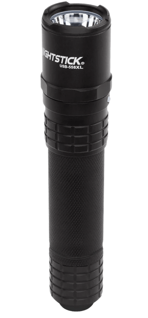 Nightstick USB558XL USB Tactical Flashlight  Black Anodized 125/450/1100 Lumens White LED