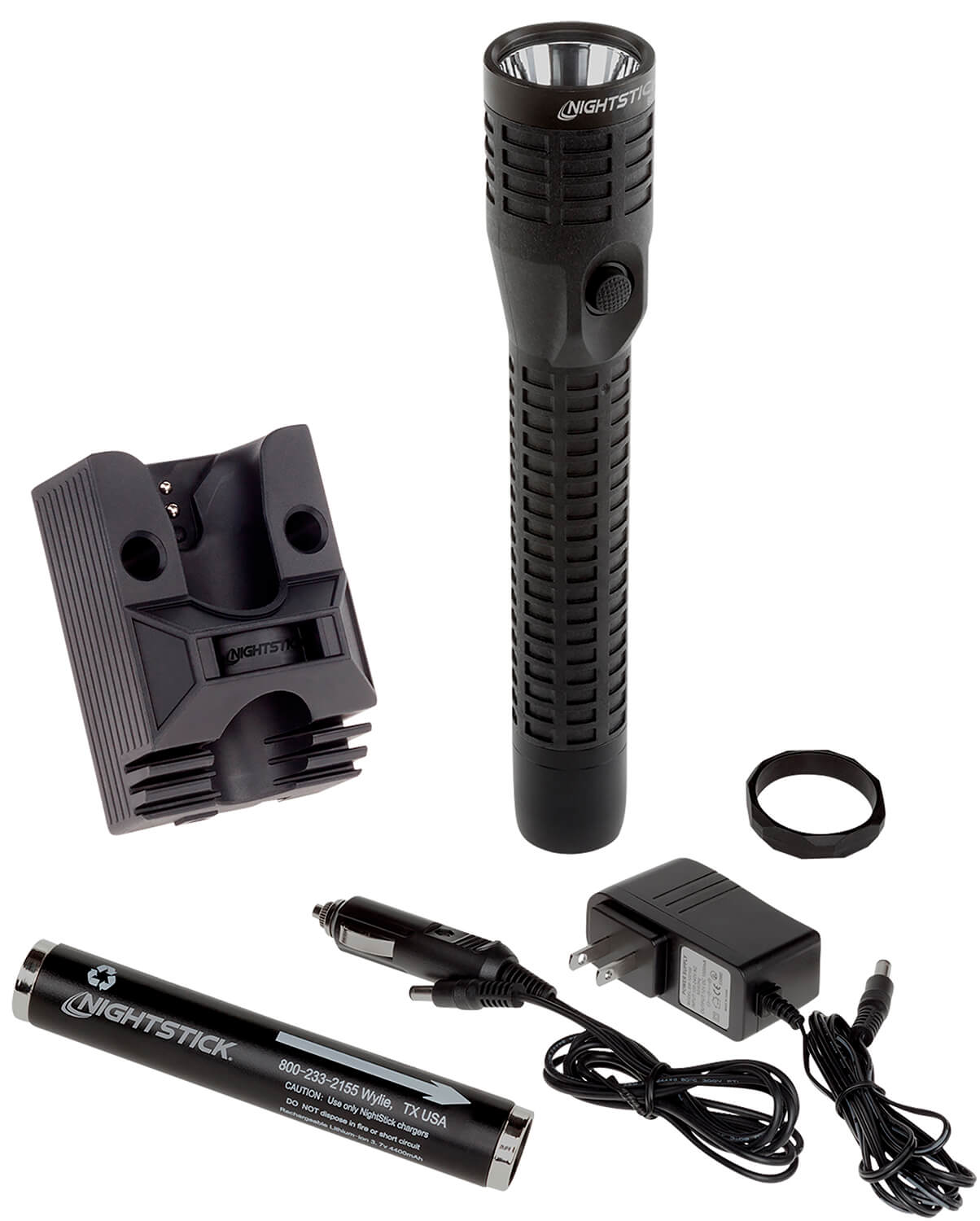 Nightstick NSR9514XL Polymer Duty Size Rechargeable Flashlight Black Anodized 50/200/850 Lumens White LED - Image 2