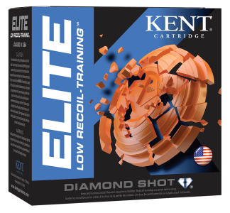 Kent Cartridge E122L208 Elite Low Recoil-Training 12 Gauge 2.50" 3/4 oz 8 Shot 25rd Box