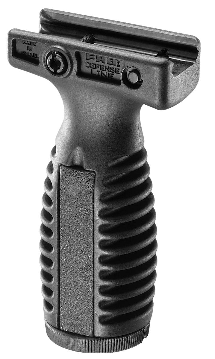 FAB Defense FXTAL4B TL-4 Tactical Vertical Foregrip Ergonomic & Ventilated w/Waterproof Anti Rattle Storage Compartment Black Fiberglass Reinforced Polymer