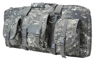 NcStar CVCPD2962D28 VISM Deluxe SubGun Case 28" Digital Camouflage PVC Fabric w/ Exterior Pockets Zippers & Padding for 2 AR or AK Pistols