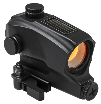 NcStar VDBSOL130 SPD Solar Reflex Sight Black Anodized 1 x 27 mm 2 MOA Red Dot Quick Release