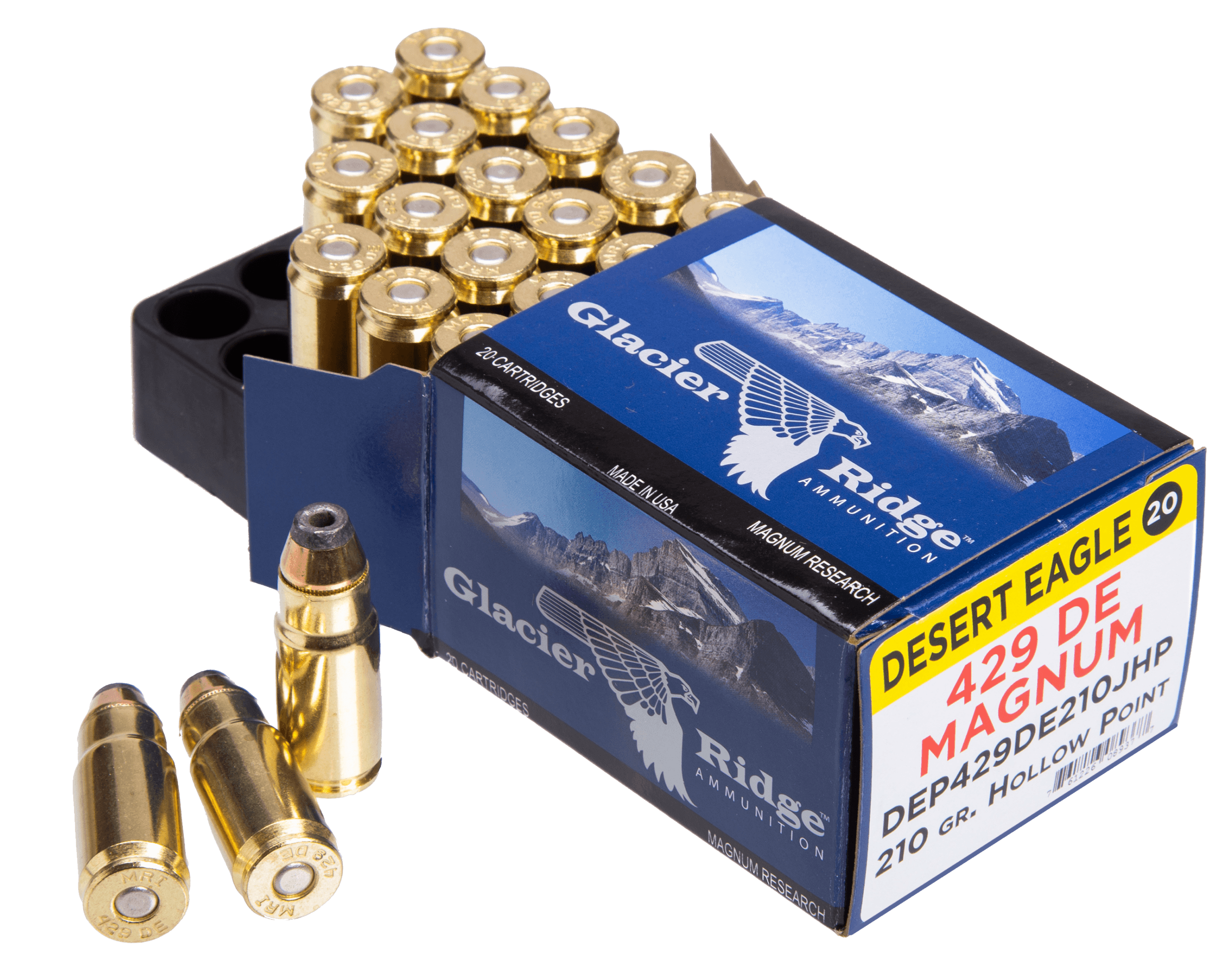 Magnum Research DEP429DE210J Desert Eagle 429 DE 210 gr Jacket Hollow Point 20rd Box