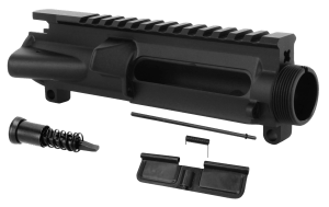 TacFire UP01C Stripped Upper Receiver  5.56x45mm NATO 7075-T6 Aluminum Black Anodized Receiver for AR-15
