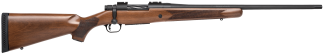Mossberg 28026 Patriot Walnut 6.5 Creedmoor 5+1 22" Fluted Barrel w/Recessed Match Crown Matte Blued Metal Finish Spiral-Fluted Bolt Walnut Stock Drop Box Magazine Adjustable LBA Trigger