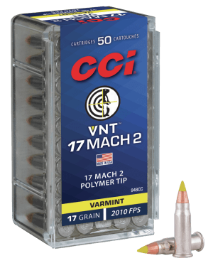 CCI 948CC VNT Rimfire 17Mach2 17gr Varmint Tipped 50rd Box