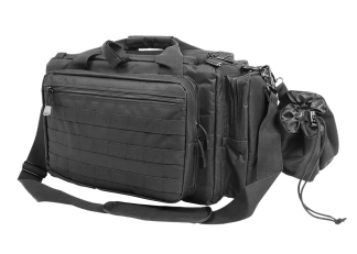 NcStar CVCRB2950B VISM Competition Range Bag with Padded Side Pockets Lockable Zippers Mag Pockets Large D-Rings Wide Padded Shoulder Strap & Black Finish