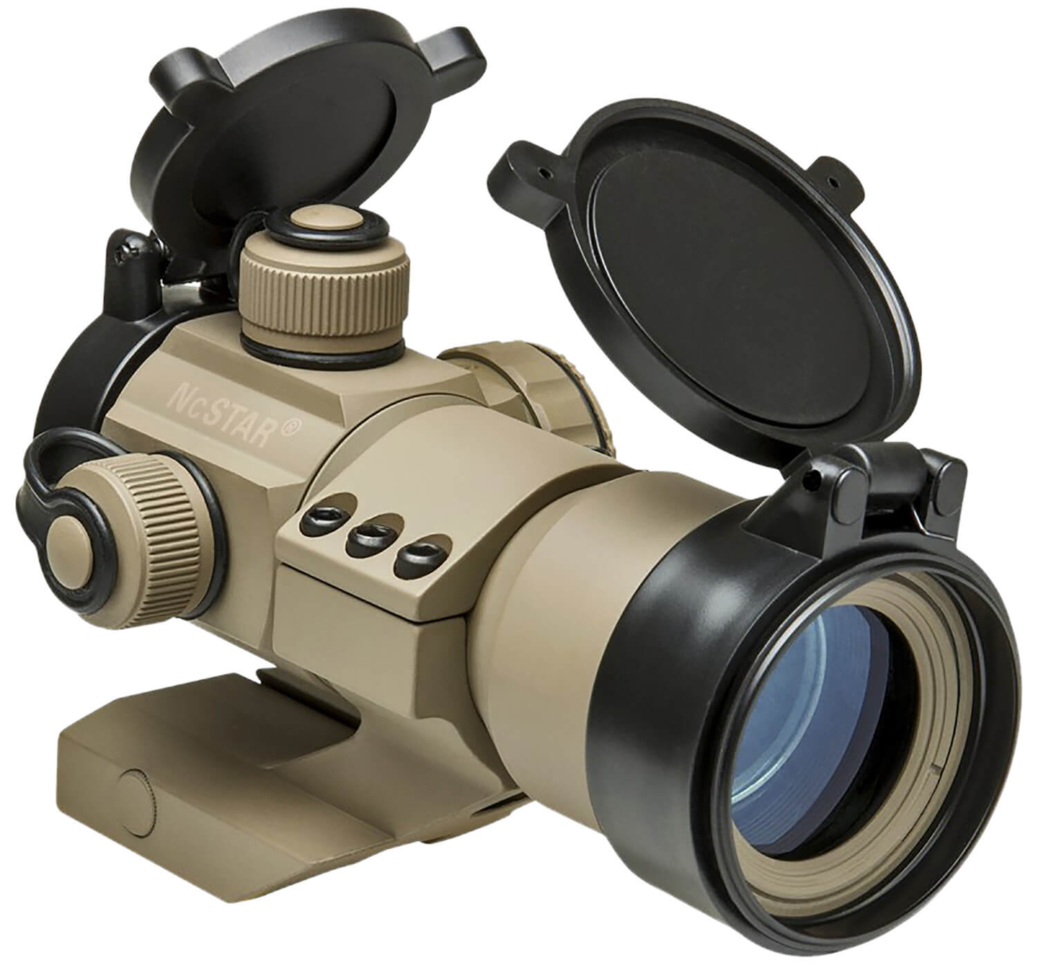 NcStar DRGB135T 35mm Red/Green/Blue Dot Optic Tan Powder Coated 1 x 35 mm 3 MOA Red/Green/Blue Dot - Image 3
