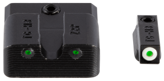 TruGlo TG231MP3W Tritium Pro  Black | Green Tritium White Outline Front Sight Green Tritium Rear Sight