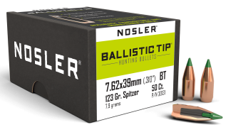 Nosler 30131 Ballistic Tip  7.62x39mm 123 gr Spitzer Boat Tail/ 50rd Box