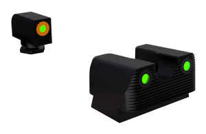 Rival Arms RA2A231G Night Sights for G42/G43/G48 Black | Green Tritium Orange Ring Front Sight Green Tritium Black Ring Rear Sight