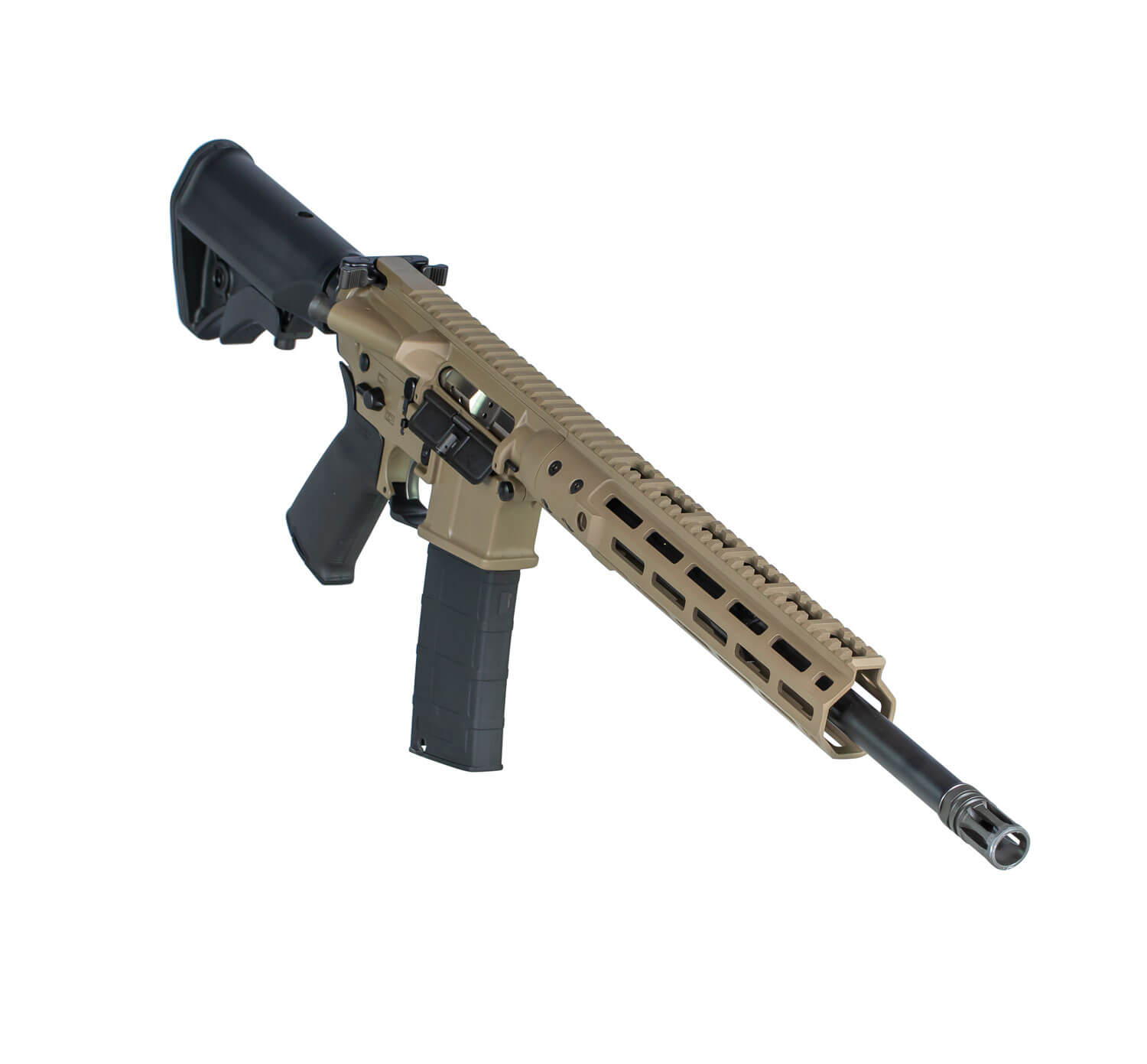 LWRC ICDIR3CK16ML Individual Carbine GunStuff Exclusive 300 Blackout 30+1 16.10" Black Steel Barrel Flat Dark Earth Anodized Integrated Rail Base Steel Receiver Black Synthetic 6 Position Stock Black Magpul Grip - Image 3