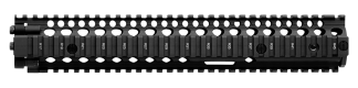 Daniel Defense 0100408001006 M4A1 RIS II Handguard 12.25" 2-Piece Free-Floating Style Made of 6061-T6 Aluminum with Black Anodized Finish & Picatinny Rail for AR-15