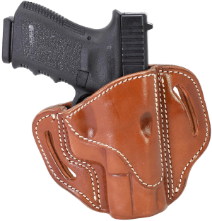 1791 Gunleather BH21CBRR BH2.1  OWB Size 2.1 Classic Brown Leather Belt Slide Compatible w/Glock 17/S&W M&P Shield/Springfield XD Right Hand