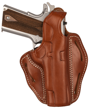 1791 Gunleather BHX1CLCBRR BHX  OWB 01 Classic Brown Leather Belt Slide Fits 4-5" 1911