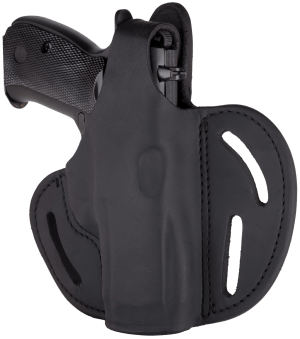 1791 Gunleather BHX5SSBLR BHX  OWB 05S Stealth Black Leather Belt Slide Fits Sig P320 Carry/Springfield XD-M Compact