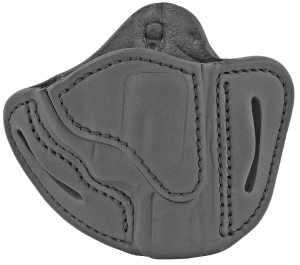 1791 Gunleather RVH1SBLR RVH1  OWB Size 01 Stealth Black Leather Belt Slide Fits S&W J Frame/Ruger LCR/S&W 38 Belt Up to 1.75" Wide Right Hand