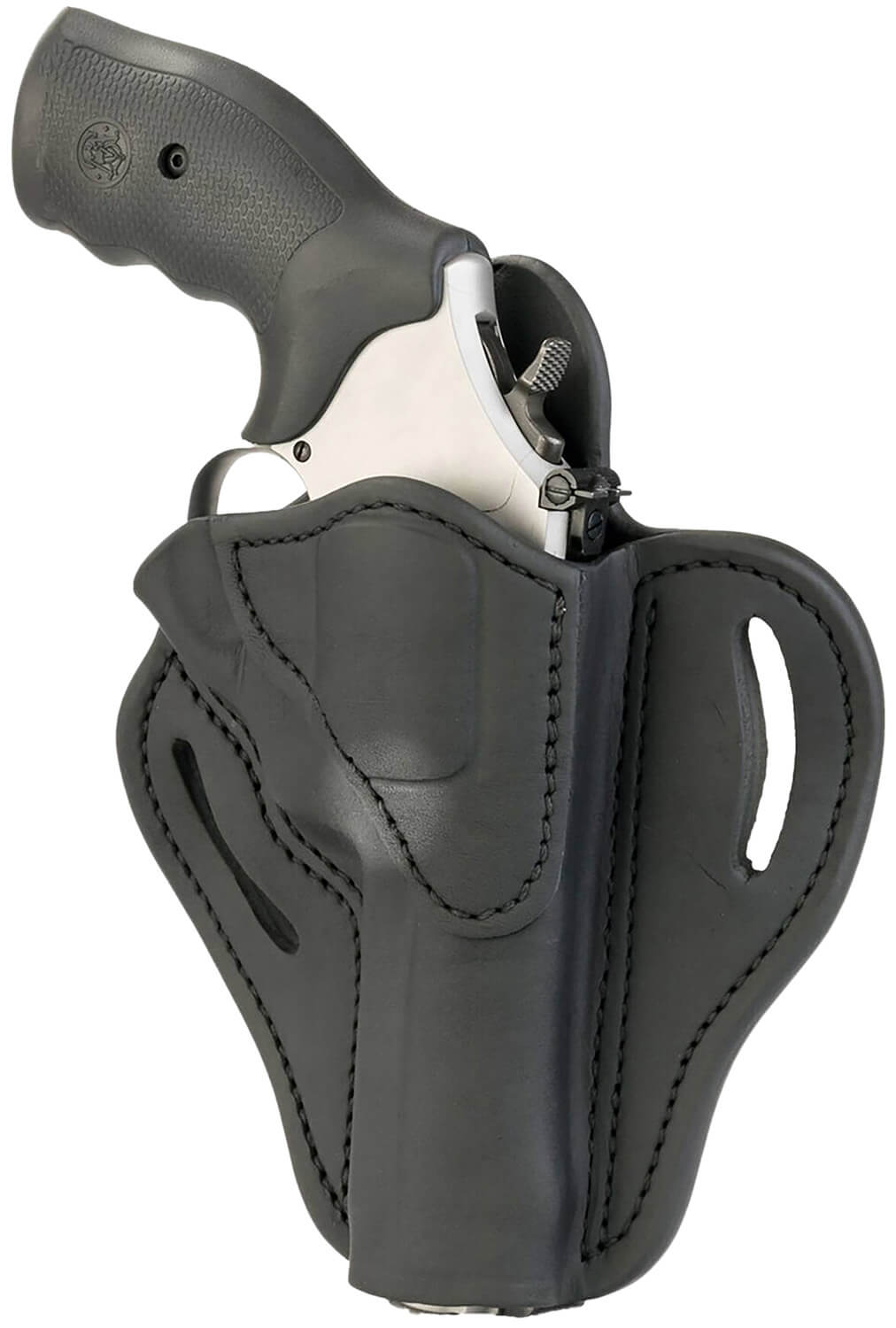 1791 Gunleather RVH2SBLR RVH2 OWB Size 02 Stealth Black Leather Belt Slide Fits Ruger GP100/S&W K Frame Right Hand - Image 2