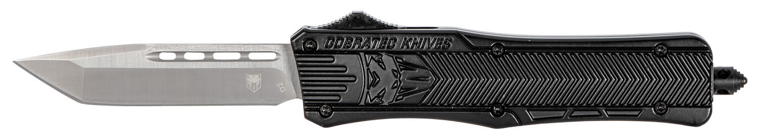 CobraTec Knives MBSTK1MTNS CTK-1 Medium 3" OTF Tanto Plain D2 Steel Blade/Black Aluminum Handle Features Glass Breaker Includes Pocket Clip - Image 2