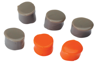 Walker's GWPSILPLGOFDE Silicone Putty 32 dB In The Ear Flat Dark Earth/Orange Adult 3 Pack