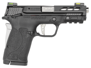 Smith & Wesson 12718 M&P Performance Center Shield EZ M2.0 Micro-Compact Frame 380 ACP 8+1  3.80" Ported Barrel  Black Armornite Serrated Stainless Steel Slide  Matte Black Polymer Frame w/Picatinny Rail   Thumb/Grip Safety