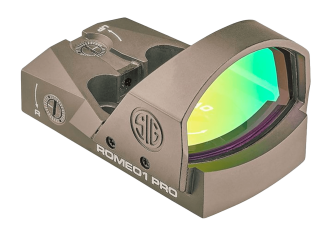 Sig Sauer Electro-Optics SOR1P103 Romeo1Pro Flat Dark Earth 1 x 30 mm 6 MOA Red Dot