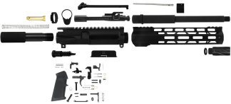 TacFire SSPK300LPK10 AR Build Kit Pistol 300 Blackout AR Pistol Platform Black Parkerized Steel 5/8"-24 tpi*GunStuff Exclusive.