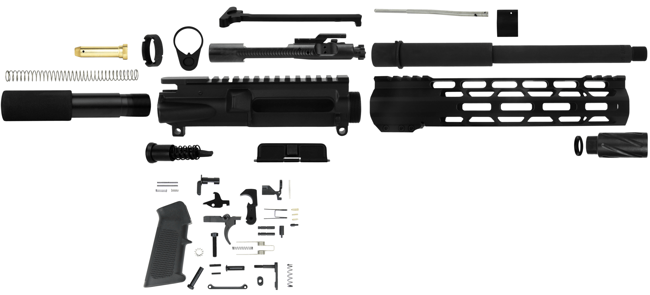 TacFire SSPK300LPK10 AR Build Kit Pistol 300 Blackout AR Pistol Platform Black Parkerized Steel 5/8"-24 tpi*GunStuff Exclusive.