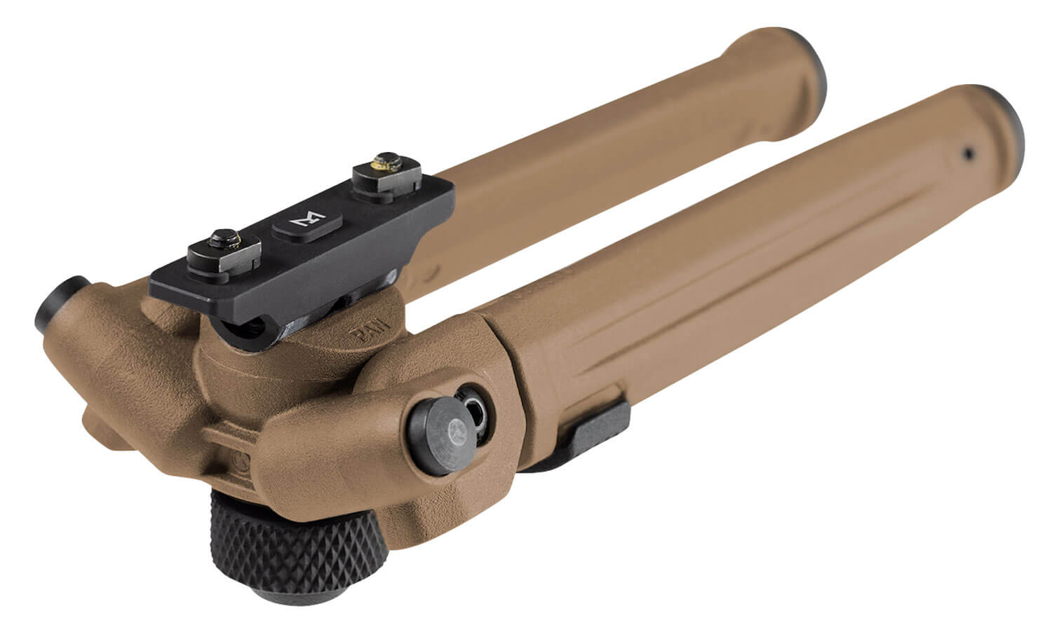 Magpul MAG933FDE Bipod M-LOK Attachment Flat Dark Earth Mil-Spec Anodized Aluminum 6.80-10.30" Vertical Adjustment Rubber Feet for AR-Platform - Image 2
