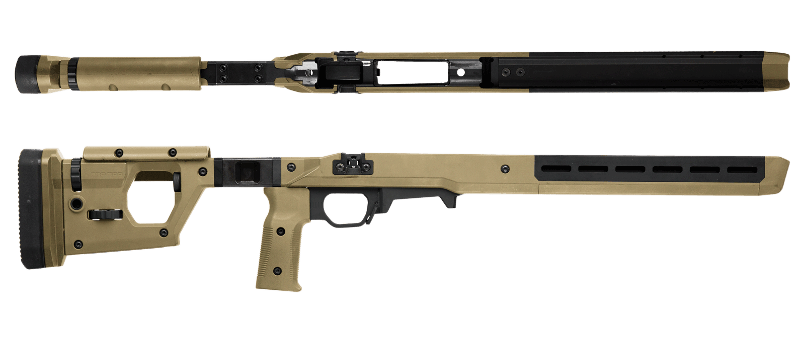 Magpul MAG997FDE Pro 700 Stock Fixed w/Aluminum Bedding Flat Dark Earth Synthetic for Remington 700 SA