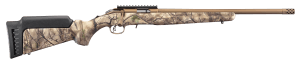 Ruger 8372 American Rimfire  Full Size 22 LR 9+1 18" Bronze Cerakote Threaded Barrel  Bronze Cerakote Picatinny Rail Steel Receiver  GoWild Camo I-M Brush Synthetic Fixed Stock  Right Hand