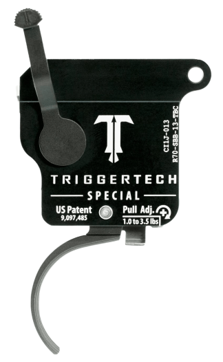 TriggerTech R70SBB13TBC Special  Single-Stage Traditional Curved Trigger with 1-3.50 lbs Draw Weight for Remington 700 Right