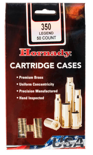 Hornady 87296 Unprimed Cases Cartridge 350 Legend Rifle Brass