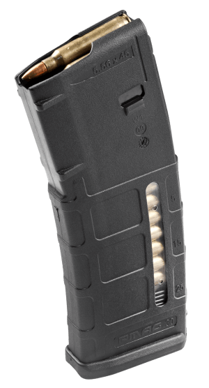 Magpul MAG570BLK PMAG GEN M2 MOE 30rd Detachable w/Capacity Window 223 Rem/5.56x45mm NATO Fits AR-15/M16/M4 Black Polymer