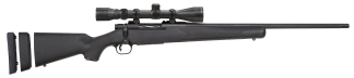 Mossberg 28094 Patriot Super Bantam Youth 350 Legend 4+1  22" Matte Blued Fluted Steel Barrel & Receiver  Black Synthetic Stock   3-9x40mm Duplex Scope