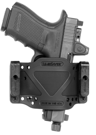 Limbsaver 12507 CrossTech Compact Leather IWB/OWB Black Polymer Belt Clip Ambidextrous