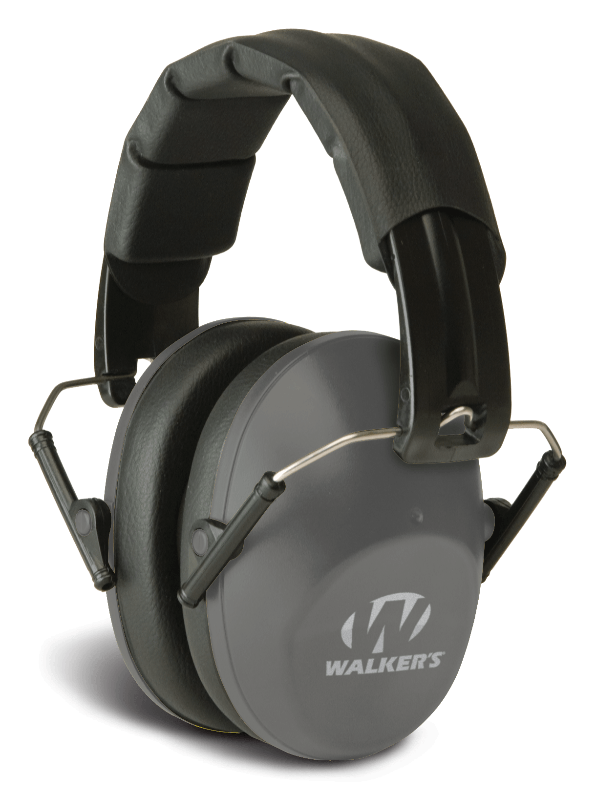 Walker's GWPFPM1GY Pro Low Profile Passive Muff 22 dB Over the Head Gray/Black Polymer